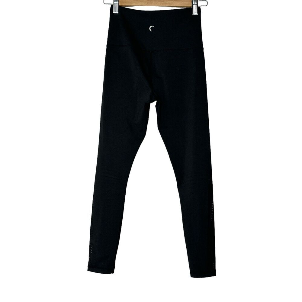 Zyia Active Womens Black Performance High Rise Ankle Leggings Size Small‎ Mesh
